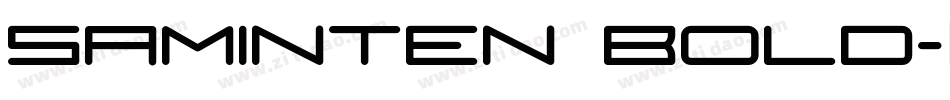 Saminten Bold字体转换